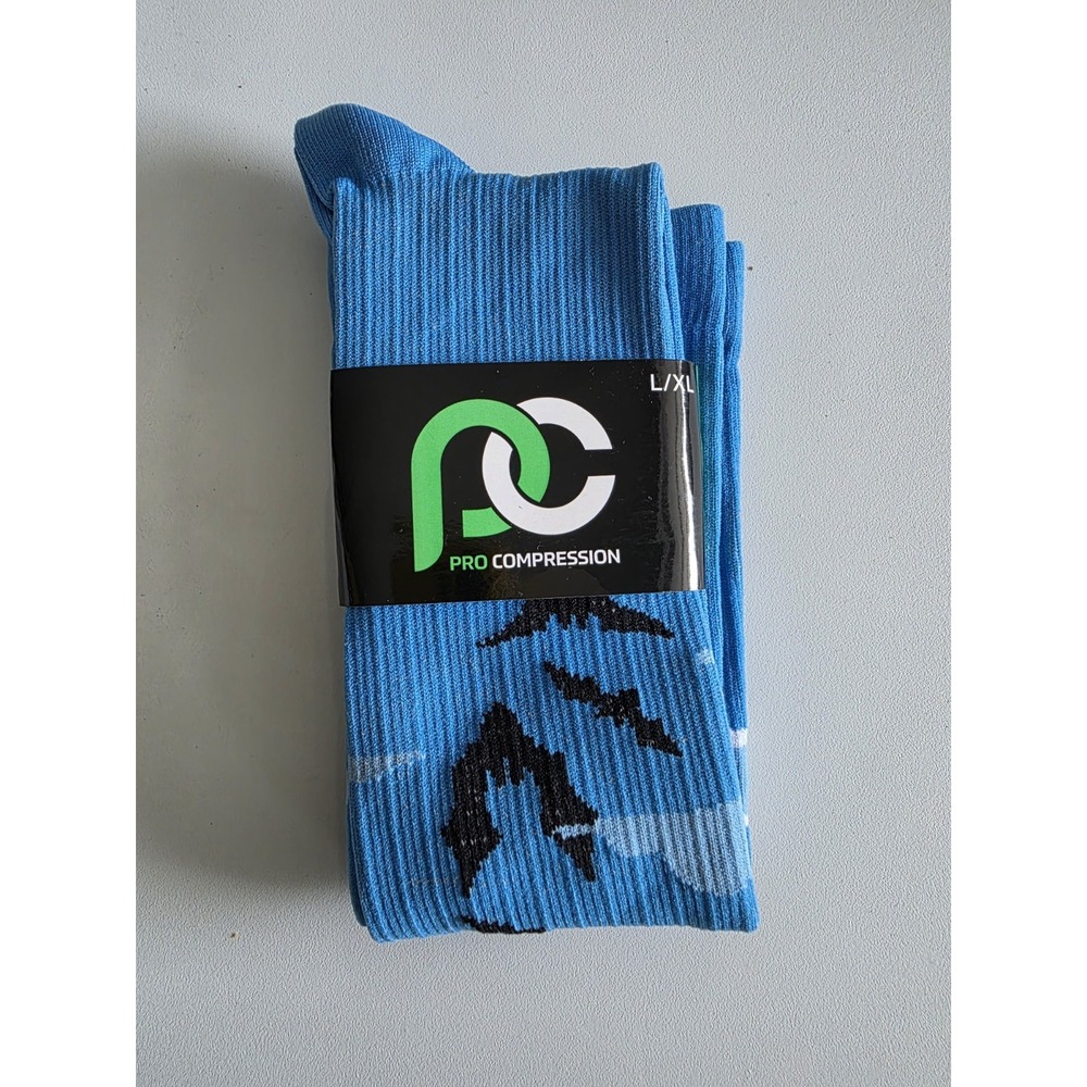 Pro Compression Flying Bats L/XL Marathon Knee High Sock
